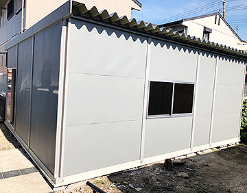 大阪府松原市倉庫 中古プレハブ