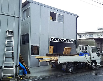 大阪府吹田市 工場 中古プレハブ