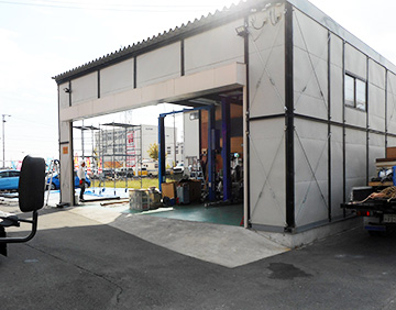 大阪府門真市 整備工場 中古プレハブ