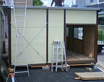 福知山映画セットリユースプレハブ 中古施工事例