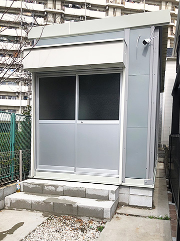 京都市町内会自治会倉庫プレハブ 施工事例