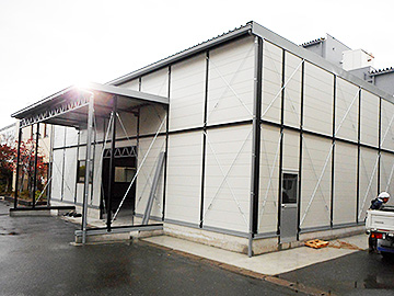京都市 薬品工場倉庫プレハブ 施工事例