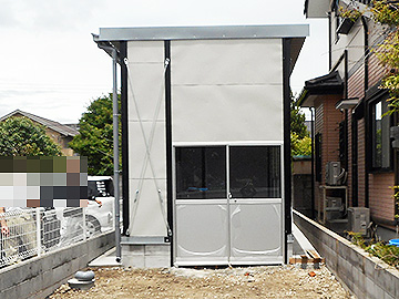 京都市 農業用倉庫プレハブ 施工事例