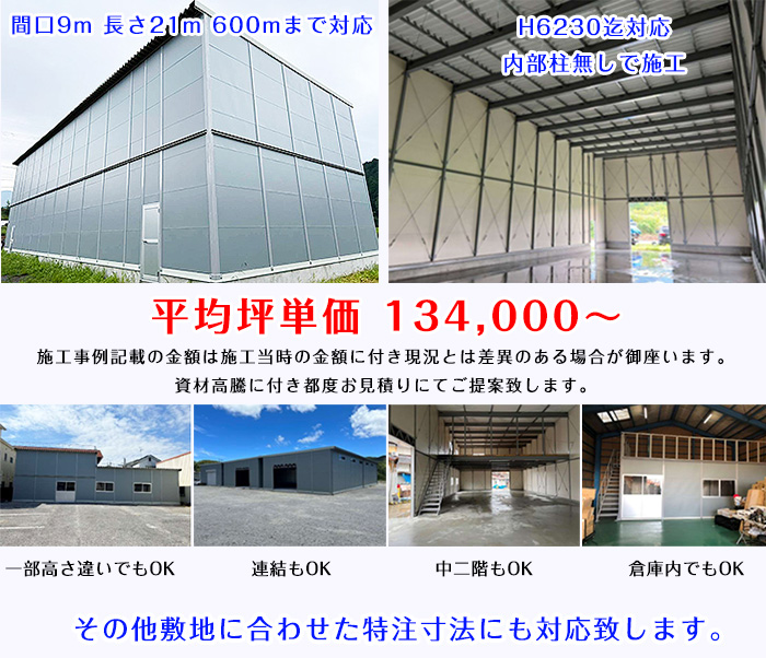 安価にプレハブをご用意いたします。