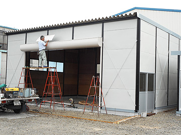 滋賀県車庫兼整備工場